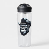 Gorilla Cowboy Trinkflasche (Vorderseite)