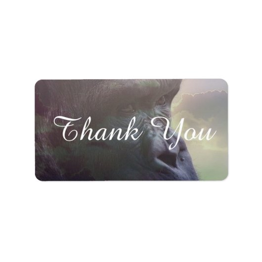 Gorilla Daydream Adressaufkleber (Vorne)