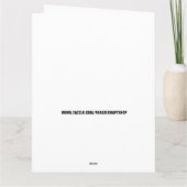 GORILLA DENKT, DASS DU GREETING CARDS GIBT KARTE (Rückseite)