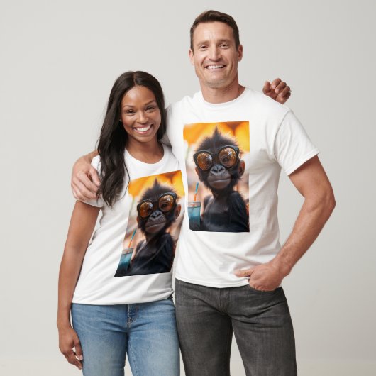 Gorilla - Der coole Beachkönig T-Shirt (Unisex)