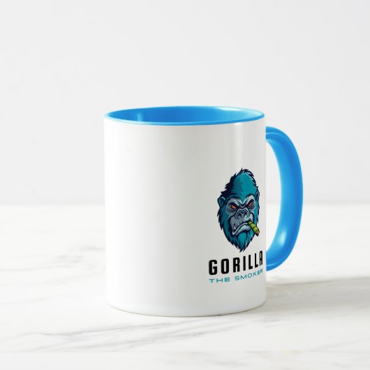 Gorilla Der Raucher Tasse (VorderseiteRechts)