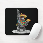 Gorilla, der Taco trägt, lustiger Cinco de Mayo Ju Mousepad (Mit Mouse)