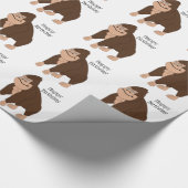 Gorilla Design Birthday Wrapping Paper Geschenkpapier (Ecke)