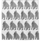 Gorilla-Design Duschvorhang (Vorderseite)
