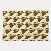 Gorilla-Design mit beliebigem Hintergrundfarbe Geschirrtuch (Horizontal)