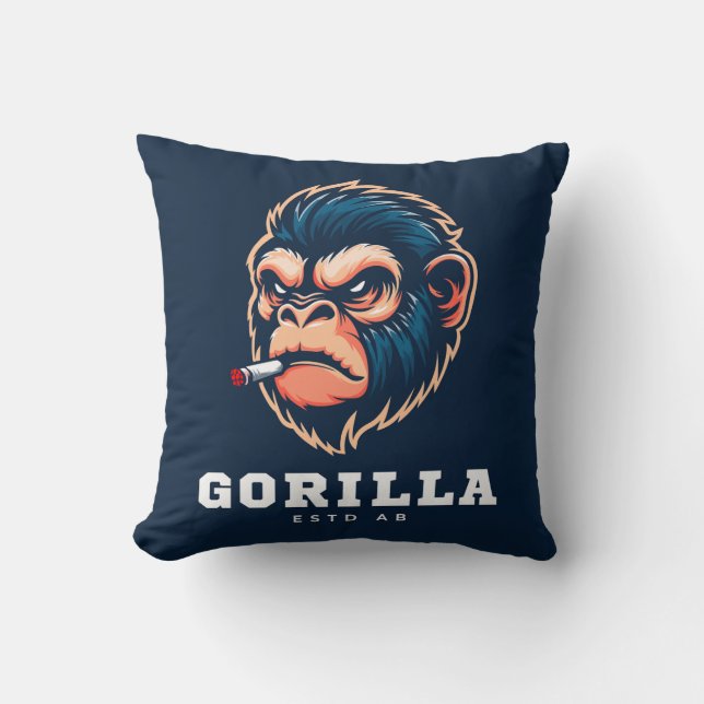 gorilla design pillow kissen (Vorderseite)