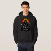 Gorilla DJ Boombox Explosive Kunst Hoodie (Vorne ganz)