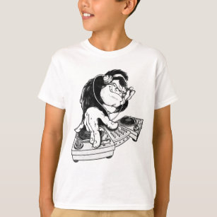 Gorilla DJ Einzigartiges Design T-Shirt