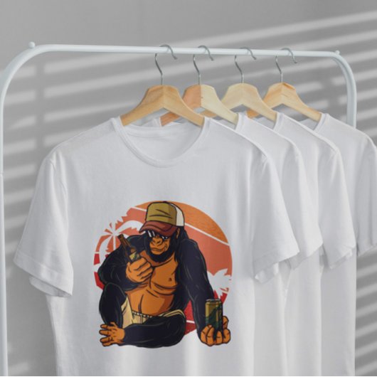 Gorilla Drink Beer T-Shirt