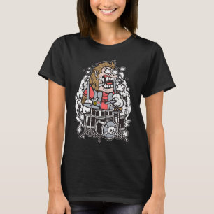 Gorilla Drums Zerstörer von Stille Drummer Distanz T-Shirt