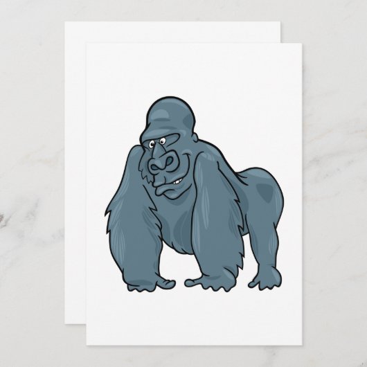 Gorilla Einladung (Vorne/Hinten)