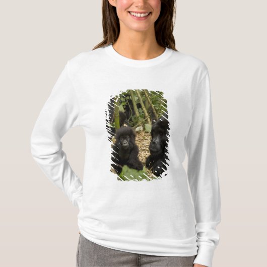 Gorilla, erwachsen mit jung T-Shirt (Vorderseite)