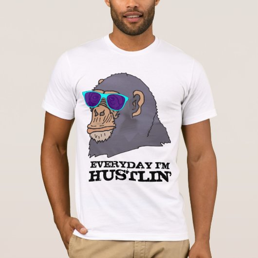 GORILLA EVERYDAY I'M HUSTLIN' FUNNY DAD T-SHIRTS (Vorderseite)