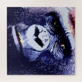 Gorilla Face Blue Pop Puzzle (Horizontal)