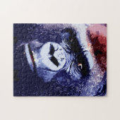 Gorilla Face Blue Pop Puzzle (Horizontal)