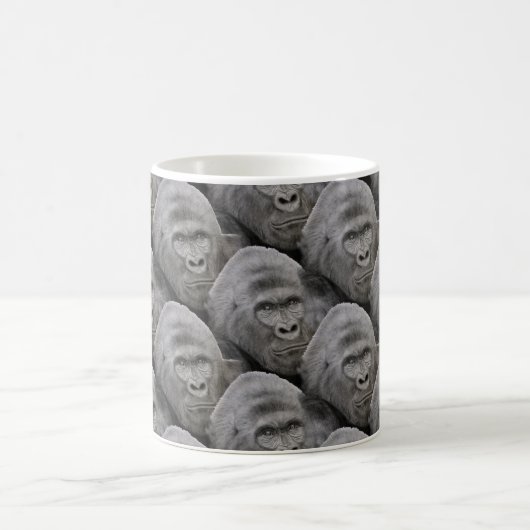 Gorilla Face Pattern Kaffeetasse (Mittel)