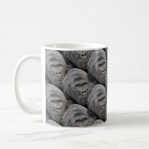 Gorilla Face Pattern Kaffeetasse