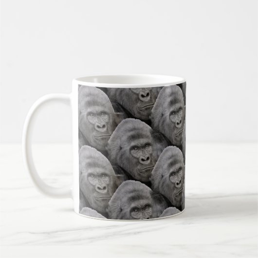 Gorilla Face Pattern Kaffeetasse (Links)