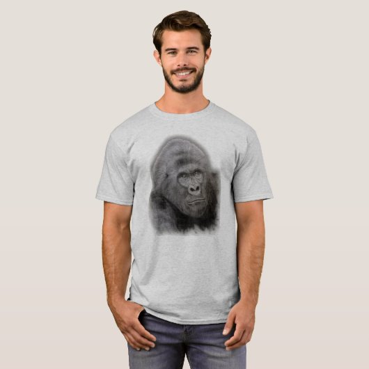 Gorilla Face Pattern T-Shirt (Vorne ganz)