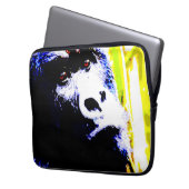 Gorilla Face Pop Art Laptopschutzhülle (Vorderseite Links)