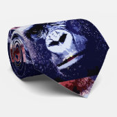 Gorilla Face Pop Art Neck Tie Krawatte (Gerollt)