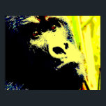Gorilla Face Pop Art Poster Print. Gorilla Posters<br><div class="desc">Gorilla Head Pop Digitale Fotografie - Wilde Tiere Gorillas Pictures - Mountain Gorilla Face Nahes Aussehen - Primaten Kunstwerk</div>