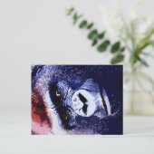 Gorilla Face Postkarte (Stehend Vorderseite)