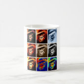 Gorilla Faces Kaffeetasse (Mittel)