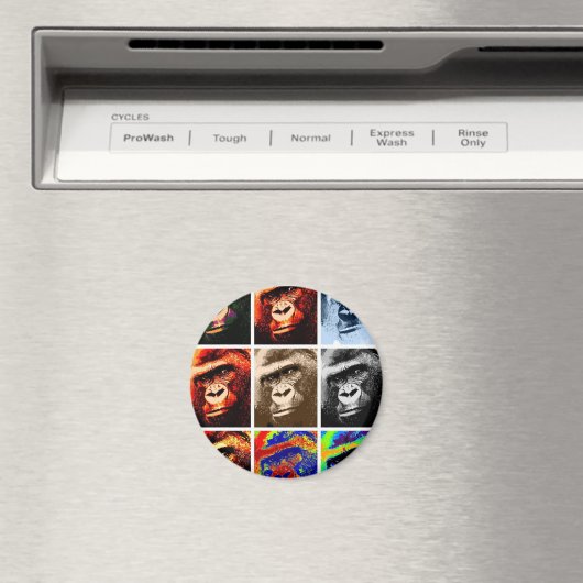 Gorilla Faces Magnet (In Situ (Geschirrspüler))