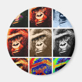 Gorilla Faces Magnet (Vorne)