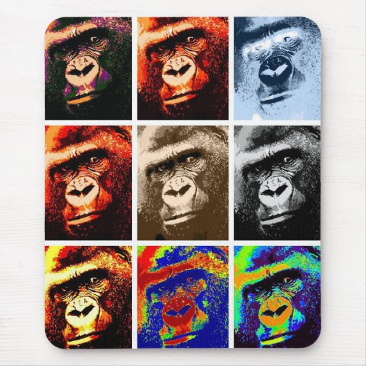 Gorilla Faces Mousepad (Vorne)