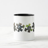 Gorilla-Familie - Puzzleteile Tasse (Zentrum)
