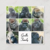 Gorilla Family Begleitkarte (Vorderseite)