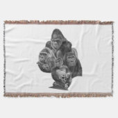 Gorilla Family Blanket ゴリラ家族のブランケット (GorillaLife) Decke (Vorderseite)