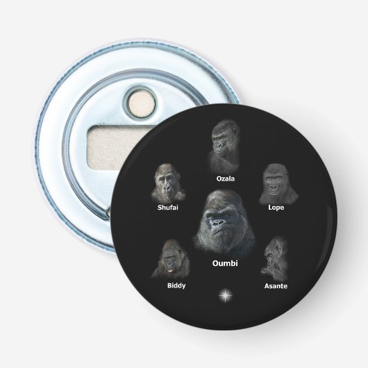 Gorilla Family Flaschenöffner (Vorderseite)