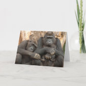 Gorilla Family Karte (Vorderseite)