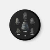 Gorilla Family Magnet (Vorne)