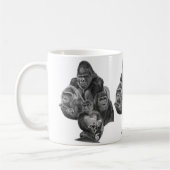 Gorilla Family Mug (ゴリラ家族のマグカップ）Gorilla Life Kaffeetasse (Links)