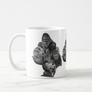 Gorilla Family Mug (ゴリラ家族のマグカップ）Gorilla Life Kaffeetasse