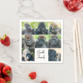 Gorilla Family Serviette (Beispiel)