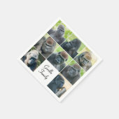 Gorilla Family Serviette (Ecke)