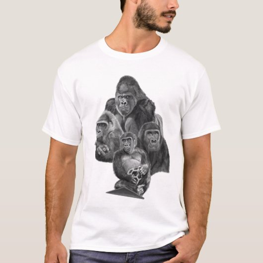 Gorilla Family T-shirt (ゴリラ家族のT-シャツ)Gorilla Life (Vorderseite)