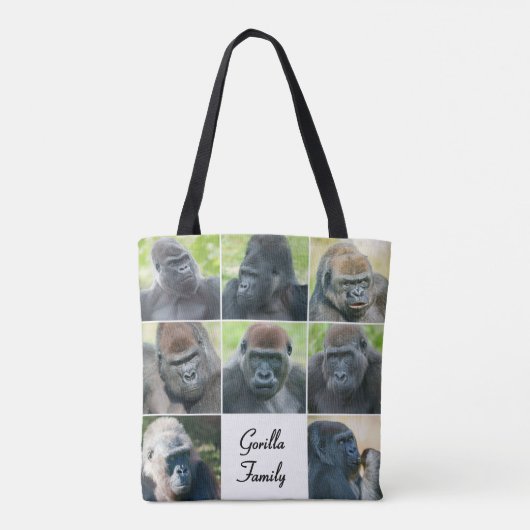 Gorilla Family Tasche (Rückseite)