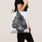 Gorilla Family tote Bag (ゴリラ家族のトートバッグ)Gorilla Life Tasche (Von Nahem)