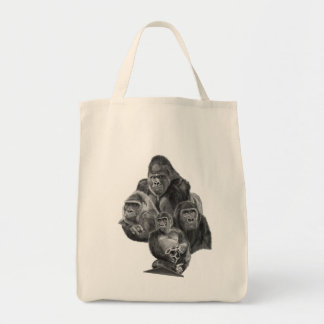 Gorilla Family Totebag (ゴリラ家族のトートバッグ)Gorilla Life Tragetasche