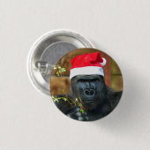 Gorilla Festive Cheer entfesselt Button (Vorne & Hinten)