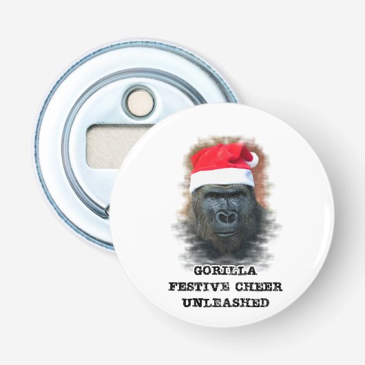 Gorilla Festive Cheer entfesselt Flaschenöffner (Vorderseite)