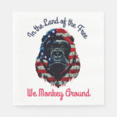 Gorilla Flag Amerika Serviette (Vorderseite)
