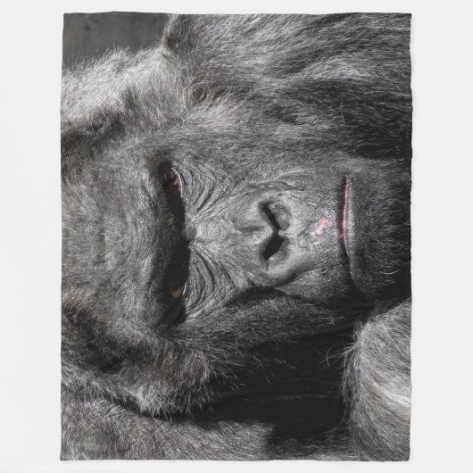 Gorilla Fleece Blanket (Vorderseite)