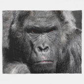 Gorilla Fleece Blanket (Vorderseite (Horizontal))